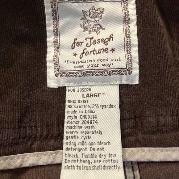 Faux Hoodie Brown Corduroy Jacket - Picture 3 of 6